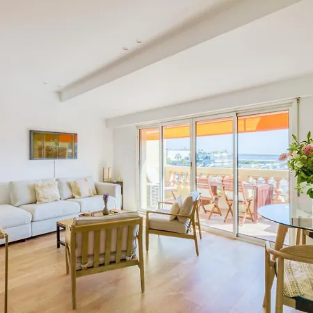 Apartment Le Voilier Avec Terrasse Panoramique Vue Et Port, Proche Du Palais, Croisette Et Plages Cannes