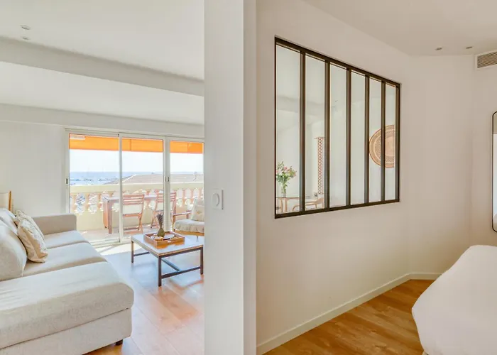 Le Voilier Avec Terrasse Panoramique Vue Et Port, Proche Du Palais, Croisette Et Plages Apartament